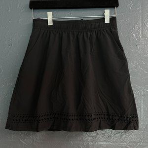 Toad&Co Black Lasercut Sun-kissed Skort with Pockets